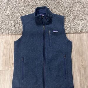 Patagonia Navy Fleece Vest Mens Medium